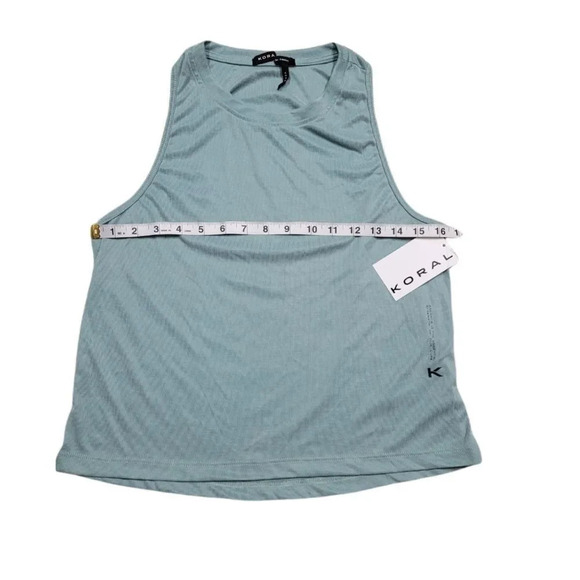 Koral Muscle Marlow Tank Top Aquamarine - Picture 7 of 10